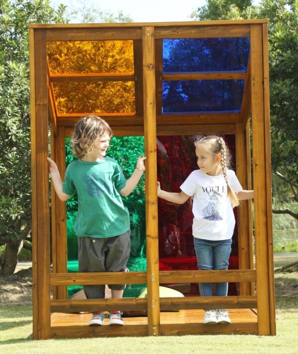 Acrylglas Regenbooghuis Buiten