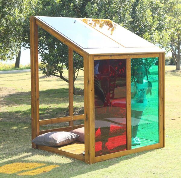 Acrylglas Regenbooghuis Buiten