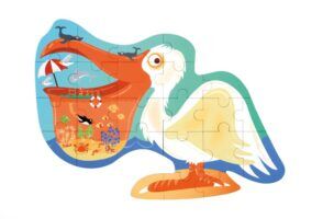 Contour Puzzel – PELIKAAN foto 2