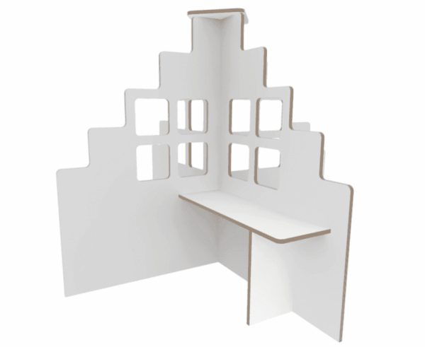 Roomdivider X-Model Huis – Wit