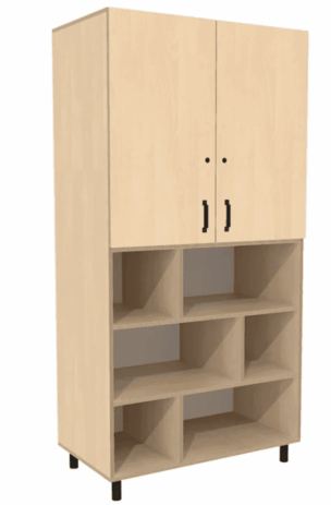 Basic Leidsterkast 100 x 55 x 200 cm – Berken