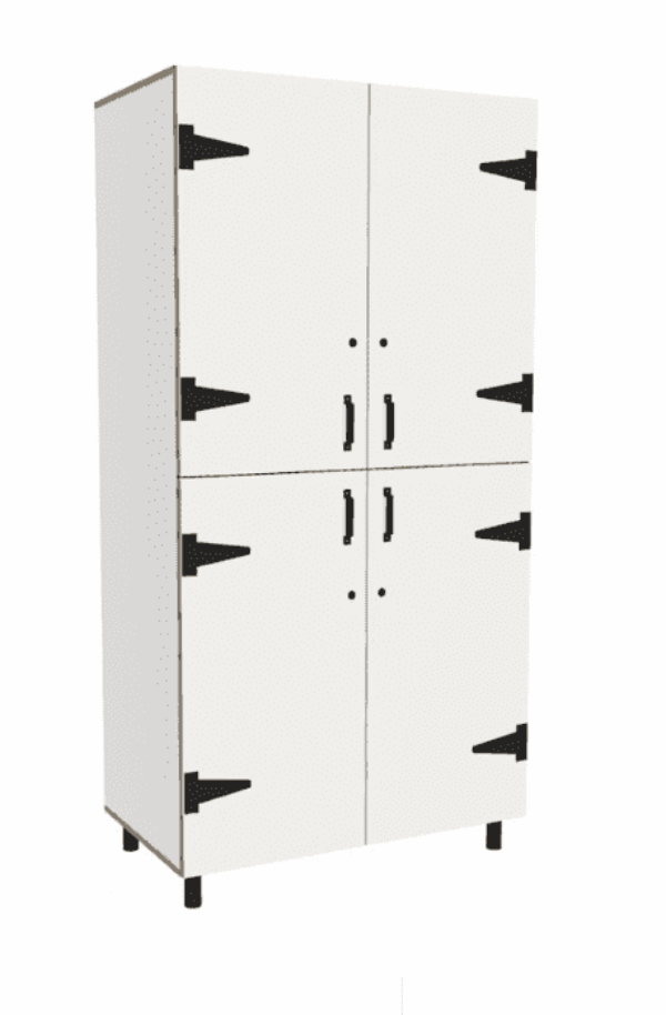 Leidsterkast Rotterdam 100 x 55 x 200 cm – Wit