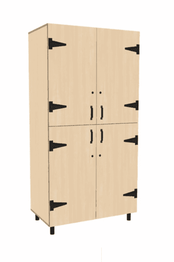 Leidsterkast Rotterdam 100 x 55 x 200 cm – Berken
