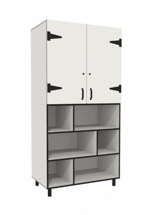 Leidsterkast Rotterdam 100 x 55 x 200 cm – Wit