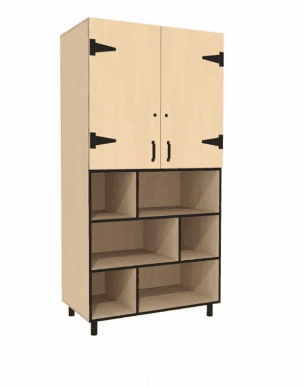 Leidsterkast Rotterdam 100 x 55 x 200 cm – Berken