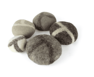 Bauspiel Small World – 5 stuks ‘kiezelstenen’ van vilt