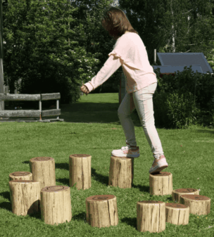 Houten Evenwichtspad –  12 stuks foto 2