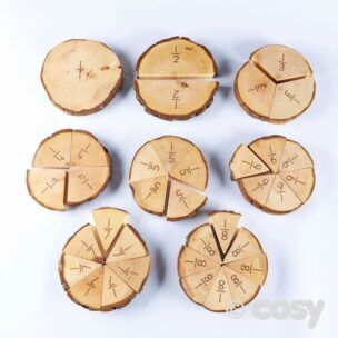 Natuurlijke breukenset – 36 stuks