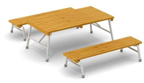 Buitenbanken 2 stuks 150 cm – Stapelbaar