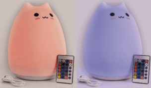 Siliconen Kattenlampje – Nachtlampje 25 cm