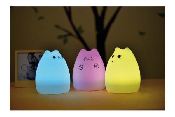 Siliconen Kattenlampje – Nachtlampje 16 cm