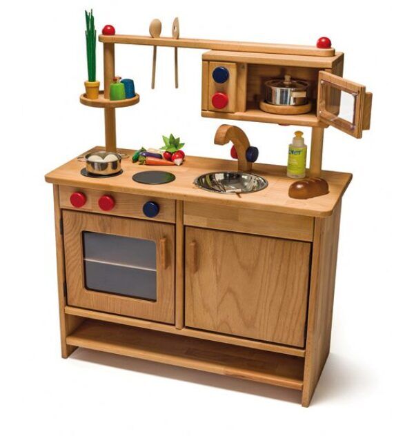 Houten Speelkeuken – Beuken – 73,5 x 90 x 32 cm