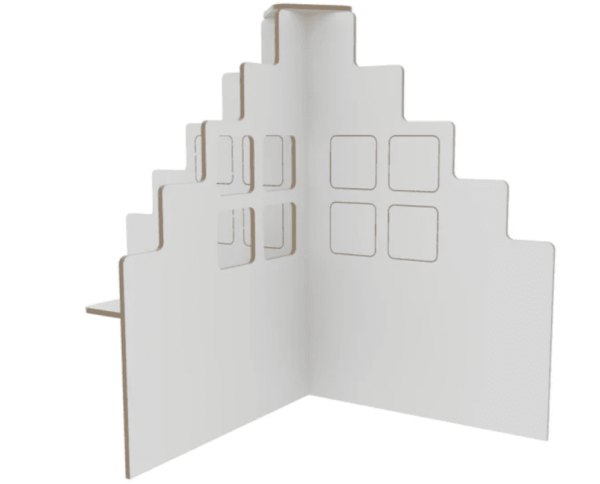 Roomdivider T-Model Huis – Wit foto 1
