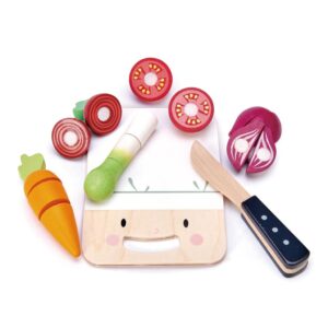 Tender Leaf Houten keuken speelgoed- Snijplank met accessoires