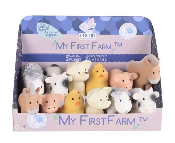 Tikiri My First Farm Animals Set 12 stuks – 0+ jaar