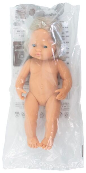 Miniland Pop Europees Meisje met haar – 38 cm foto 2