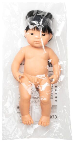 Miniland Pop Aziatische Jongen met haar – 38 cm foto 2