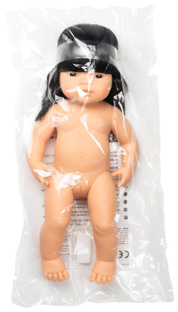 Miniland Pop Aziatisch Meisje met haar – 38 cm foto 2