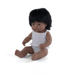Miniland Pop Latijns-Amerikaans Meisje met haar - 38 cm