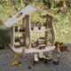 Guidecraft Natuurlijke Houten Poppenhuis Set