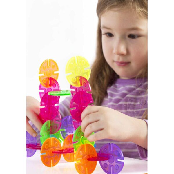 Guidecraft Interlox Schijven – 96 stuks