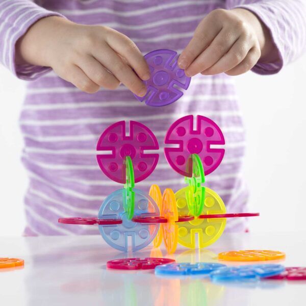 Guidecraft Interlox Schijven – 96 stuks