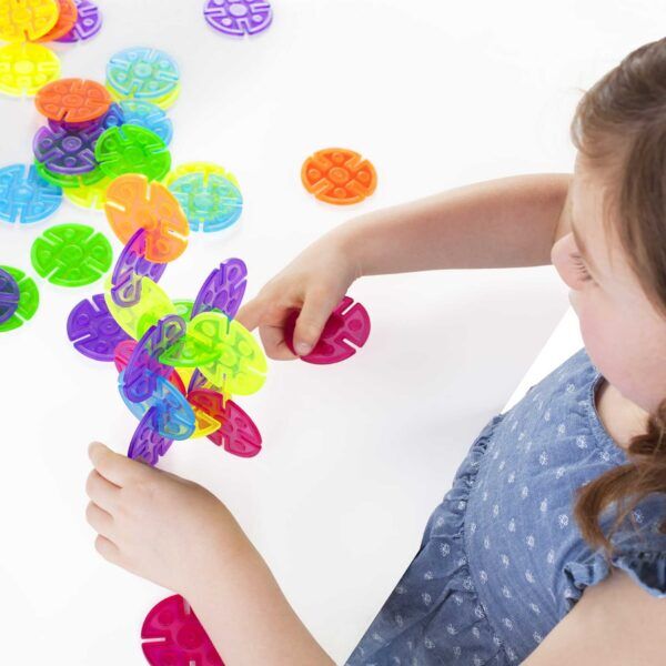 Guidecraft Interlox Schijven – 96 stuks