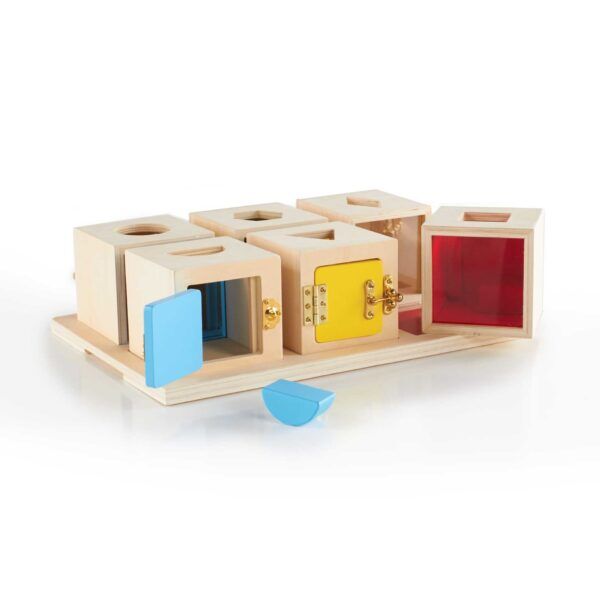 Guidecraft Peekaboo Slotenboxen – Set van 6