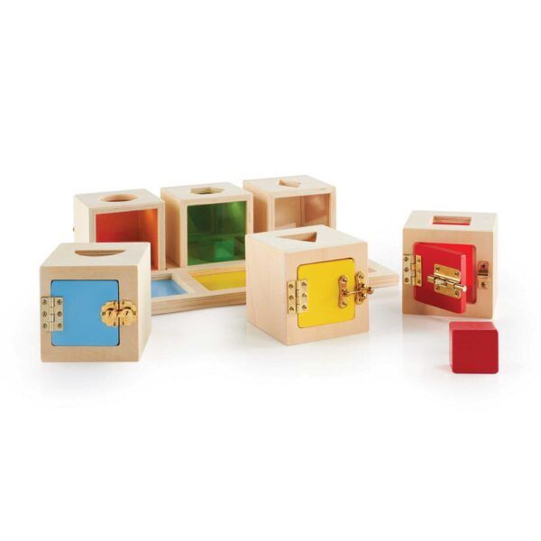Guidecraft Peekaboo Slotenboxen – Set van 6