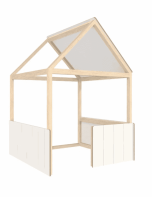 Speelhuis Wit – 152 x 152 x 218 cm