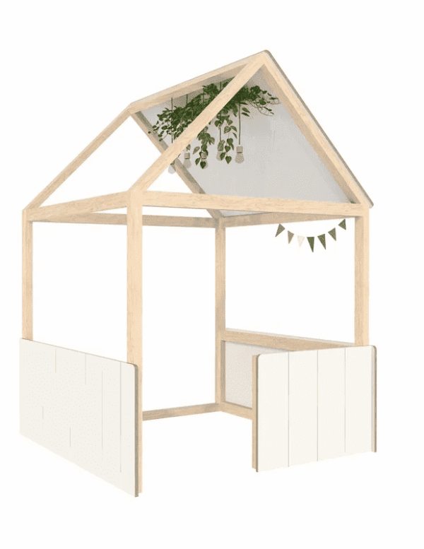 Speelhuis Wit – 152 x 152 x 218 cm