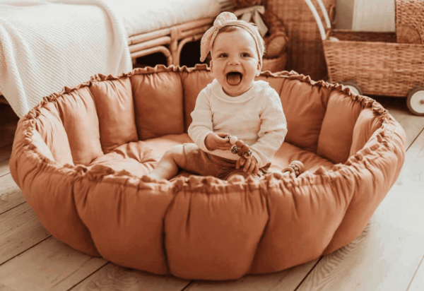 Play&Go Bloom Tawny Brown 3in1 Organisch Babymatje- Babynestje