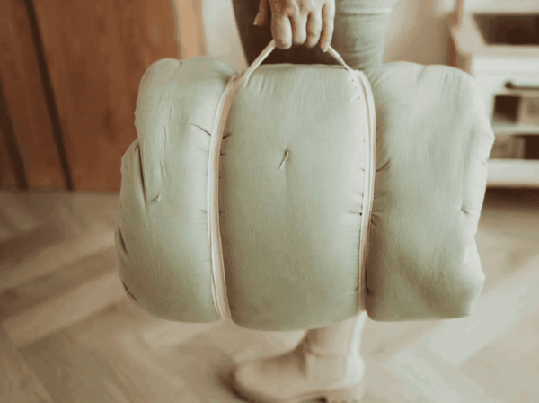 Play&Go Bloom Meadow Green Organisch 3in1 Babymatje – Babynestje