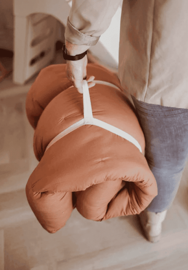 Play&Go Bloom Tawny Brown 3in1 Organisch Babymatje- Babynestje