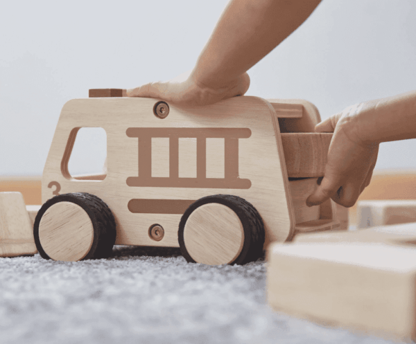 Guidecraft Houten Brandweerwagen