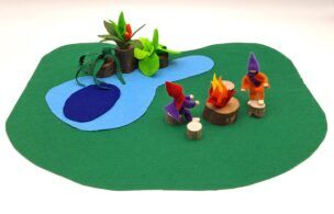 Woods Boomblokken Groen Landschap