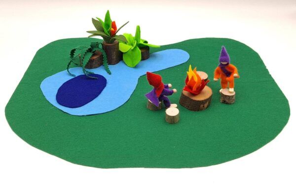 Woods Boomblokken Groen Landschap