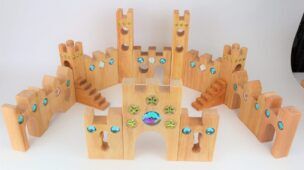 Bauspiel Houten Kasteel Groot – 16-delig