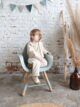 Evolu 2 Kinderstoel – Verstelbaar in hoogte (50-75 CM/*90 CM) – Naturel mint