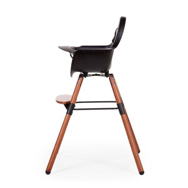 EVOLU 2 Kinderstoel – Verstelbaar in Hoogte (50-75 CM/*90 CM) – Walnoot/zwart