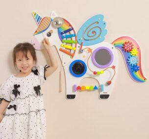 Wandspeelbord – Wandelement Unicorn foto 2
