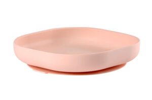 Beaba siliconen bord met zuignap pink - roze