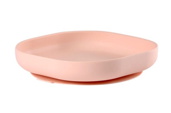 Beaba siliconen bord met zuignap pink – roze foto 1