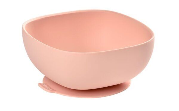 Beaba siliconen kom met zuignap pink – roze