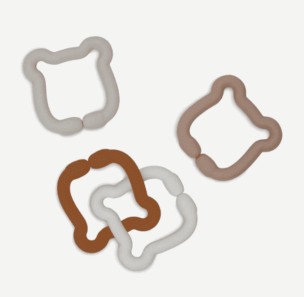 Jollein Speelgoedringen / Bijtringen Siliconen – Teddy Bear foto 2