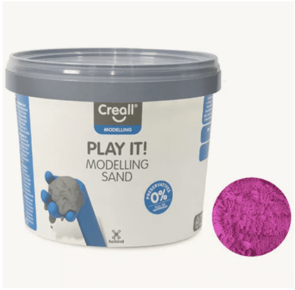 Creall Play It Speelzand – Modelleerzand Violet, 750gr. foto 1