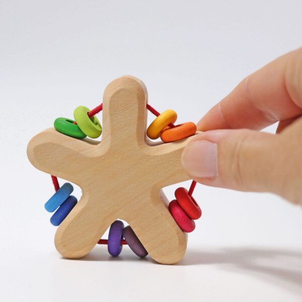 Grimms Houten Rammelaar Regenboogster