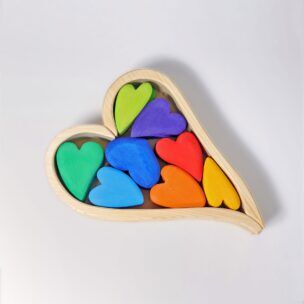Grimms Houten Regenboog Harten