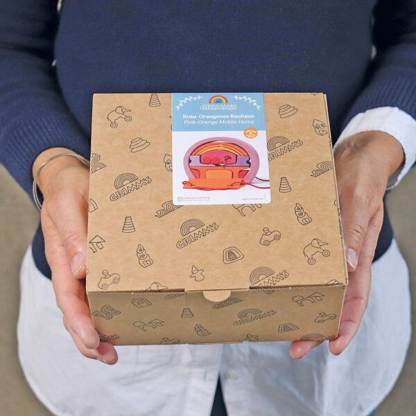 Grimms Houten Mobile Home Oranje Roze