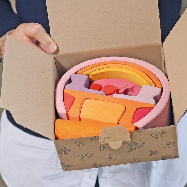 Grimms Houten Mobile Home Oranje Roze